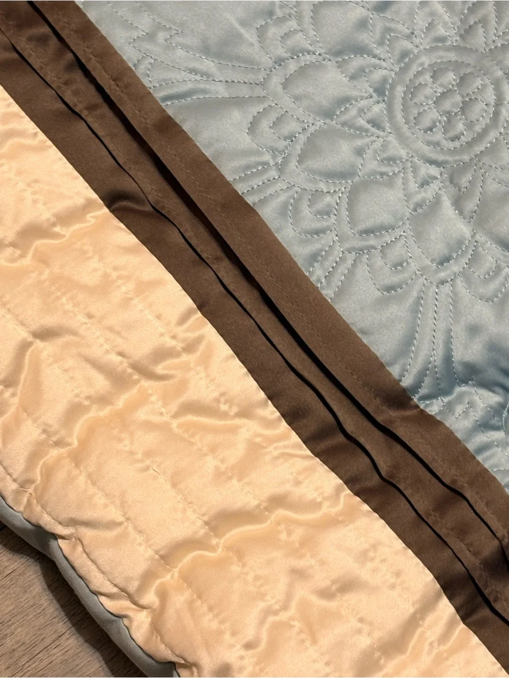 Chezmoi Collection Upland 7-Piece Comforter Set Queen Teal Brown Quilted